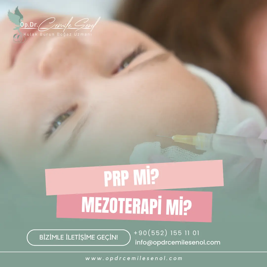 Eskişehir Mezoterapi ve PRP Bilgilendirme Görseli - Op. Dr. Cemile Şenol