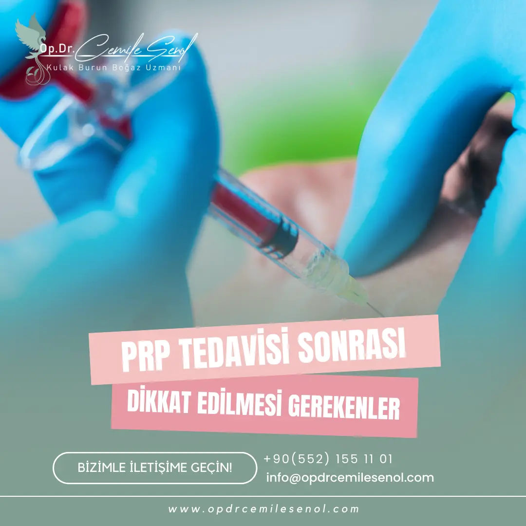 prp tedavisi sonrası bakım eskişehir - Op. Dr. Cemile Şenol